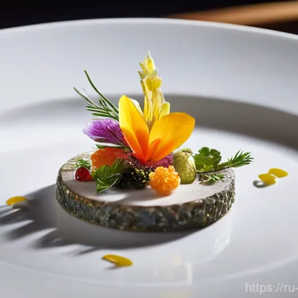 안도라 미슐랭 레스토랑 리스트 - **Prompt 1: Culinary Masterpiece Presentation in an Elegant Andorran Restaurant**
    "A close-up sh...