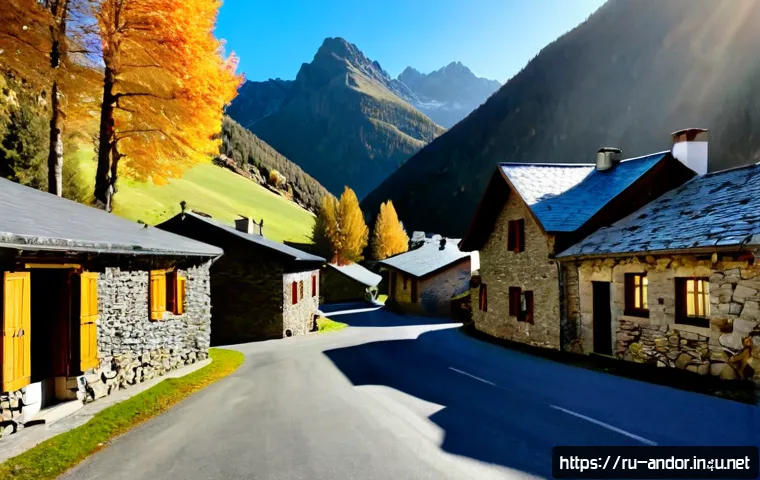 Home 17 안도라의 숨은 명소 및 비밀스러운 장소 - Photorealistic sunrise view of the hidden alpine village of Os de Civís in the Pyrenees near Andorra...